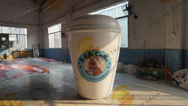 Customizable Inflatable Coffee Cup Replica For Club Party Decoration