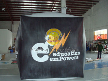Reusable durable PVC cube balloon with Full digital printing for Opening event