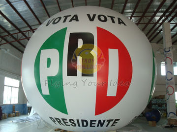 デジタル総印刷を用いる再使用可能な耐火性の膨脹可能な政治広告の気球