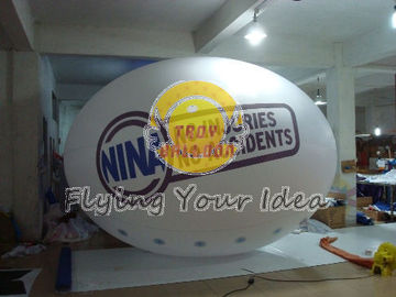 屋外広告のためのよいゴムが付いている巨大な双方のデジタル印刷された楕円形の気球