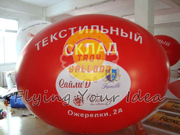 スポーツ・イベントのための完全なデジタル印刷を用いる大きく赤く膨脹可能な広告の楕円形の気球